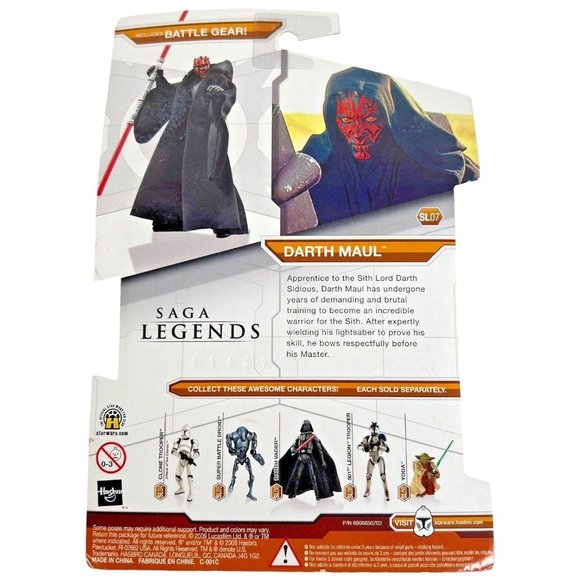 Hasbro Star Wars Legacy Saga Legend SL07 Darth Maul Figure With Battle Gear 2009 - Picture 3 of 6